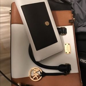 Michael kors handbag with matching wallet
